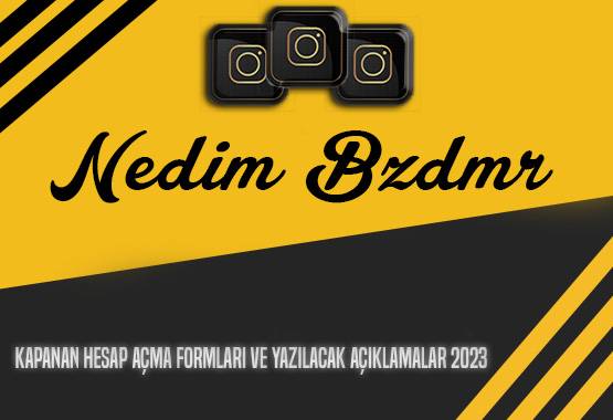 Kapanan hesap açma formları