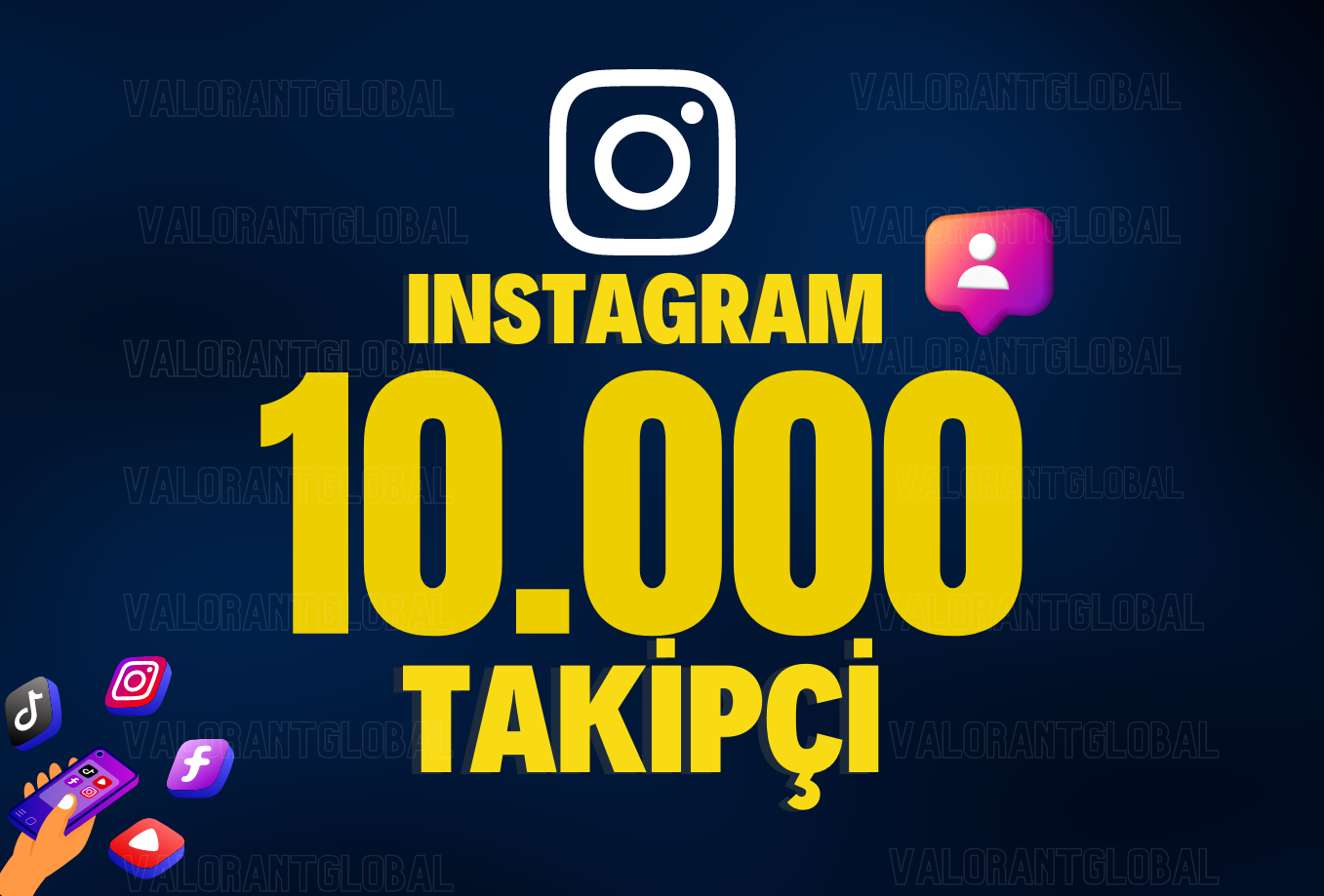 10000 Instagram Gercek Takipci